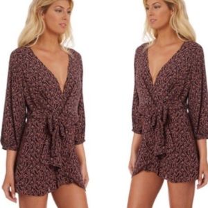 Free People Brown Versatile Dress Clara Tunic Blouse or Mini Dress Size Small